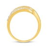Thumbnail Image 3 of KAY Lab-Grown Diamonds Three-Row Wave Fashion Ring 1 ct tw 10K Yellow Gold