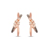 Thumbnail Image 2 of Le Vian Desert Diamonds Crossover J-Hoop Earrings 1/5 ct tw 14K Strawberry Gold