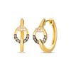 Thumbnail Image 1 of Le Vian Diamond Hoop Earrings 1/6 ct tw 14K Honey Gold