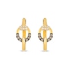 Thumbnail Image 2 of Le Vian Diamond Hoop Earrings 1/6 ct tw 14K Honey Gold