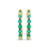 Thumbnail Image 2 of Le Vian Emerald Ombré Hoop Earrings 14K Honey Gold