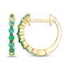 Thumbnail Image 3 of Le Vian Emerald Ombré Hoop Earrings 14K Honey Gold