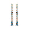 Thumbnail Image 2 of Le Vian Montana Sapphire Ombré Drop Earrings 14K Strawberry Gold