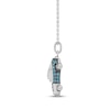 Thumbnail Image 2 of Disney Treasures Cars "Sally Carrera" Swiss Blue Topaz & Diamond Accent Necklace Sterling Silver 19"