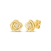Thumbnail Image 1 of KAY Lab-Grown Diamond Accent Rose Stud Earrings 10K Yellow Gold