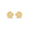 Thumbnail Image 2 of KAY Lab-Grown Diamond Accent Rose Stud Earrings 10K Yellow Gold