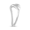 Thumbnail Image 2 of KAY Lab-Grown Diamonds Heart Wave Ring 1/20 ct tw Sterling Silver