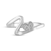 Thumbnail Image 3 of KAY Lab-Grown Diamonds Heart Wave Ring 1/20 ct tw Sterling Silver