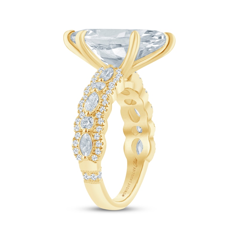 Main Image 2 of Monique Lhuillier Bliss Marquise-Cut Lab-Grown Diamond Engagement Ring 4-5/8 ct tw 18K Yellow Gold