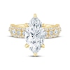 Thumbnail Image 4 of Monique Lhuillier Bliss Marquise-Cut Lab-Grown Diamond Engagement Ring 4-5/8 ct tw 18K Yellow Gold