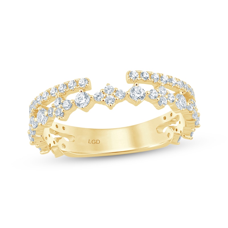 Main Image 1 of Now + Forever Lab-Grown Diamonds Round-Cut Enhancer Ring 5/8 ct tw 14K Yellow Gold