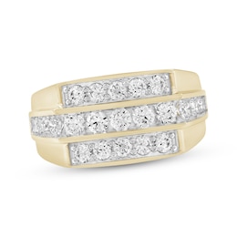 KAY Lab-Grown Diamonds Men's Fashion Ring 1-1/2 ct tw 10K Yellow Gold