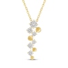 Thumbnail Image 1 of JOUJE Collection Lab-Grown Diamond & Disc Scatter Necklace 1 ct tw 10K Yellow Gold 18"