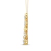 Thumbnail Image 2 of JOUJE Collection Lab-Grown Diamond & Disc Scatter Necklace 1 ct tw 10K Yellow Gold 18"