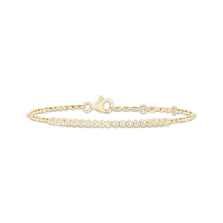 KAY Lab-Grown Diamonds Line & Chain Bracelet 1/4 ct tw 10K Yellow Gold 7"