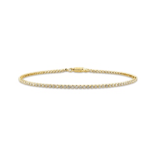 Rocksbox The Everyday Lab-Grown Diamond Slim Tennis Bracelet 1 ct tw 24K Yellow Gold Vermeil Sterling Silver 6.5"