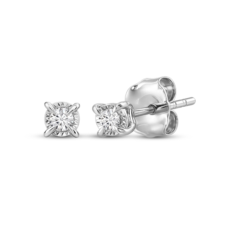 Main Image 1 of KAY Lab-Grown Diamonds Solitaire Stud Earrings 1/10 ct tw Sterling Silver (F/VS2)