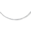 Thumbnail Image 1 of Sparkle Chain Necklace Solid 14K White Gold 20&quot;