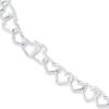 Thumbnail Image 1 of Heart Link Bracelet Sterling Silver 8&quot;