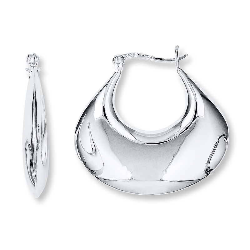 Main Image 1 of Hoop Earrings Sterling Silver