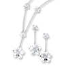 Thumbnail Image 0 of Dogwood Blossom Set Necklace & Earrings Sterling Silver