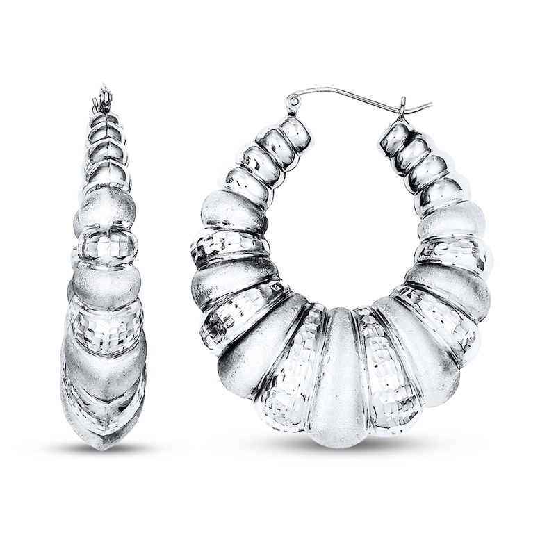 Main Image 1 of Hoop Earrings Sterling Silver