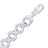 Thumbnail Image 1 of Rolo Link Bracelet Hollow Sterling Silver 7.5&quot;