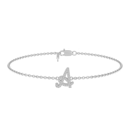 1/15 ct tw Diamond Initial Bracelet (1 Initial)