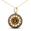 Le Vian Citrine Necklace 1-3/8 ct tw Diamonds 14K Honey Gold 18"