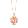 Le Vian Couture Morganite Necklace 3/8 ct tw Diamonds 18K Strawberry Gold 18"