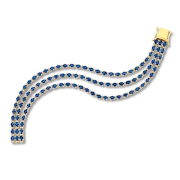 Le Vian Sapphire Bracelet 1-1/3 ct tw Diamonds 14K Honey Gold