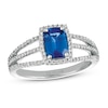 Le Vian Sapphire Ring 1/3 ct tw Diamonds 14K Vanilla Gold