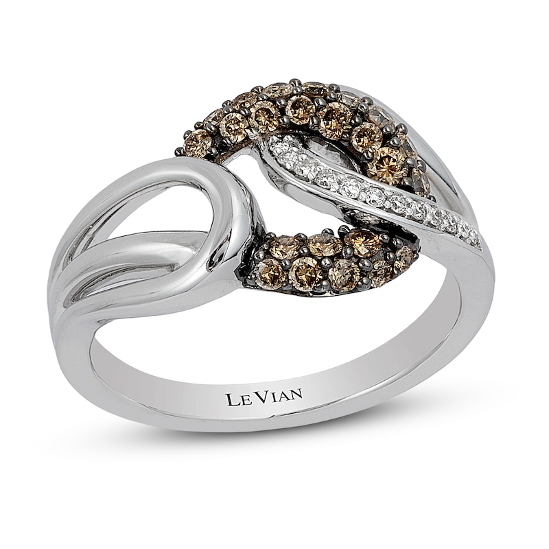 Main Image 1 of Le Vian Chocolatier Diamond Ring 3/8 ct tw 14K Vanilla Gold - Size 7