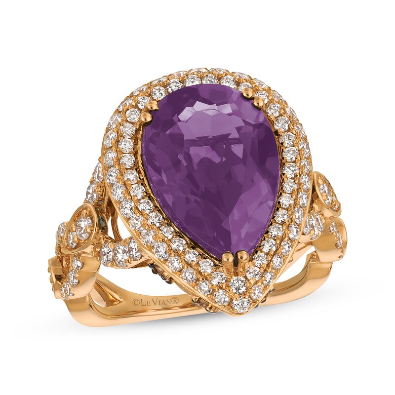 Le Vian Couture Amethyst Ring 1-1/3 ct tw 18K Strawberry Gold