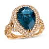 Thumbnail Image 0 of Le Vian Topaz Ring 1-1/3 ct tw Diamonds 18K Strawberry Gold - Size 7