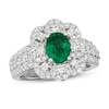 Thumbnail Image 1 of Le Vian Couture Emerald Ring 1-1/5 ct tw Diamonds Platinum - Size 7