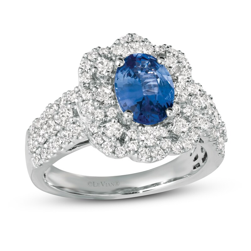 Le Vian Couture Sapphire Ring 1-1/5 ct tw Diamonds Platinum