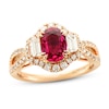 Le Vian Couture Ruby Ring 7/8 ct tw Diamonds 18K Strawberry Gold