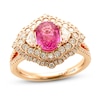 Thumbnail Image 1 of Le Vian Couture Pink Sapphire Ring 3/4 ct tw Diamonds 18K Strawberry Gold - Size 7