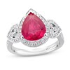 Le Vian Couture Ruby Ring 5/8 ct tw Diamonds 18K Vanilla Gold