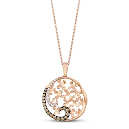 Le Vian Chocolatier Diamond Necklace 1/2 ct tw 14K Strawberry Gold 18"