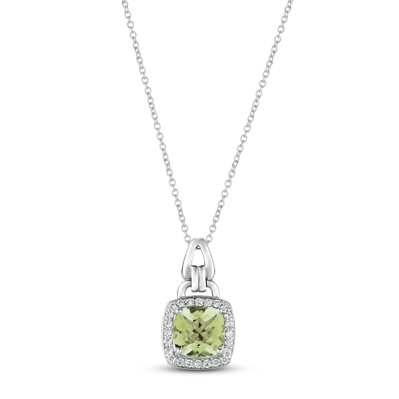 Le Vian Quartz Necklace 1/5 ct tw Diamonds 14K Vanilla Gold 20"