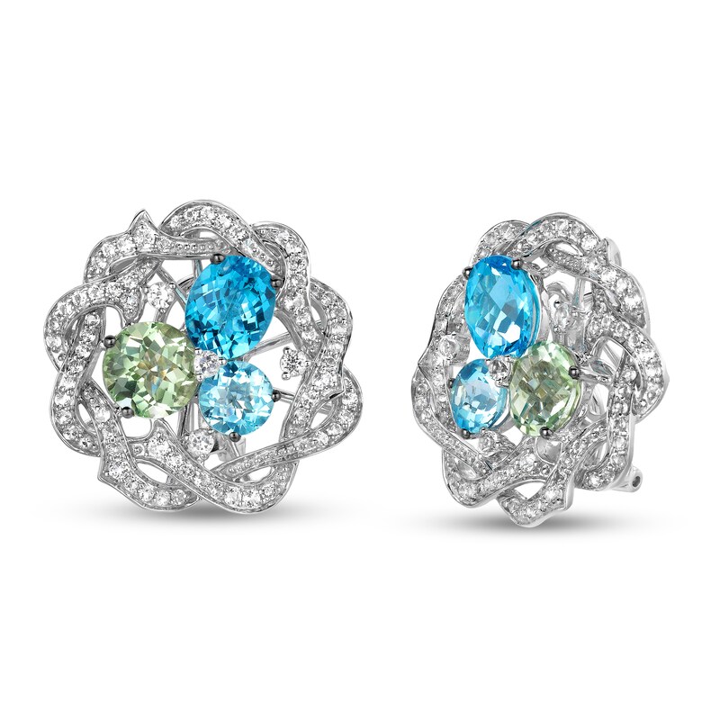 Main Image 1 of Le Vian Topaz Earrings 14K Vanilla Gold