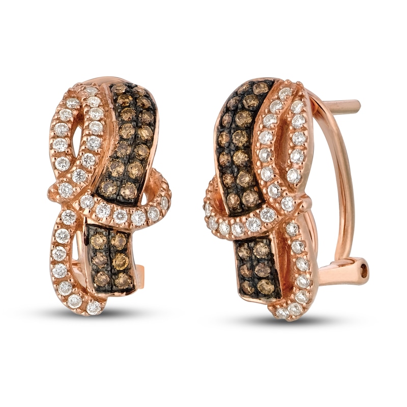 Le Vian Chocolatier Diamond Earrings 5/8 ct tw 14K Strawberry Gold