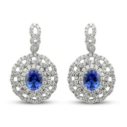Le Vian Couture Tanzanite Earrings 2-3/4 ct tw Diamonds Platinum