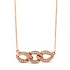 Thumbnail Image 1 of Le Vian Diamond Necklace 1/8 ct tw 14K Strawberry Gold 18"
