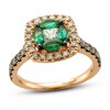 Le Vian Creme Brulee Emerald Ring 1 ct tw Diamonds 14K Strawberry Gold