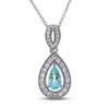 Le Vian Couture Tourmaline Necklace 1/3 ct tw Diamonds 18K Vanilla Gold 18"
