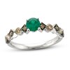 Le Vian Creme Brulee Emerald Ring 1/3 ct tw Diamonds 14K Vanilla Gold
