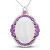 Thumbnail Image 1 of Le Vian Couture Opal/Ruby Necklace 3/8 ct tw Diamonds 18K Strawberry Gold 18&quot;